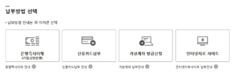 건강보험료 카드납부 방법